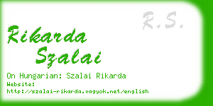 rikarda szalai business card